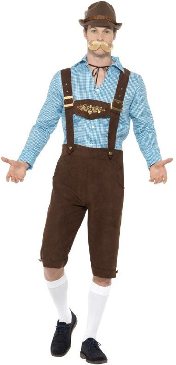 Boeren Tirol & Oktoberfest Kostuum | Johann Sebastian Bier | Man | Medium | Bierfeest | Verkleedkleding